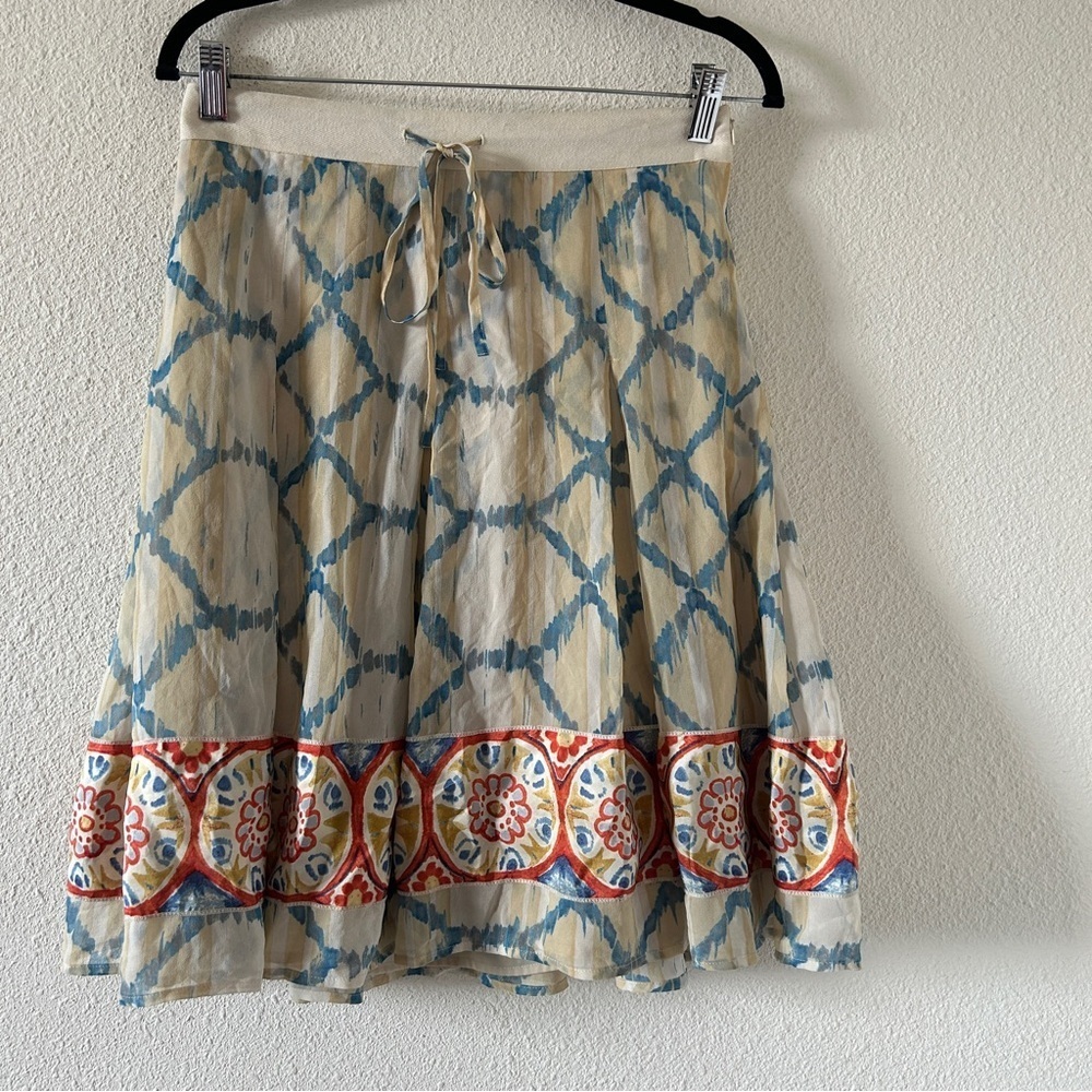 Banana Republic 100% Silk Skirt A-line Easter Dressy Party Church Women’s Sz 4